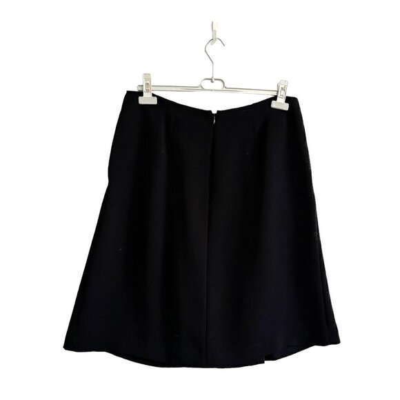 Vince Inverted pleat skirt, Black, Size 12, New - Picture 2 of 12